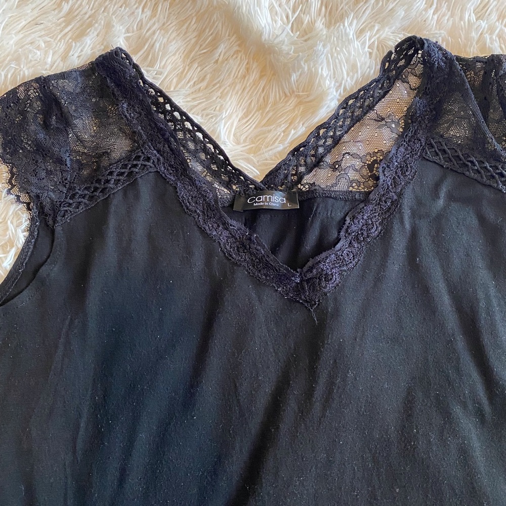 ⭐️5/$25⭐️ Lace Black Top